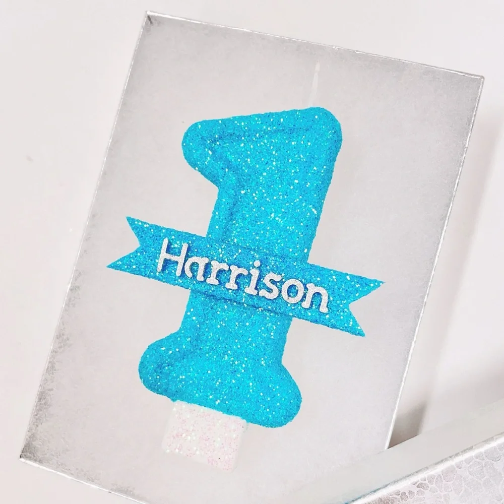 New! Personalized Name Candle Number Customized Birthday Candle Cake Topper Gift